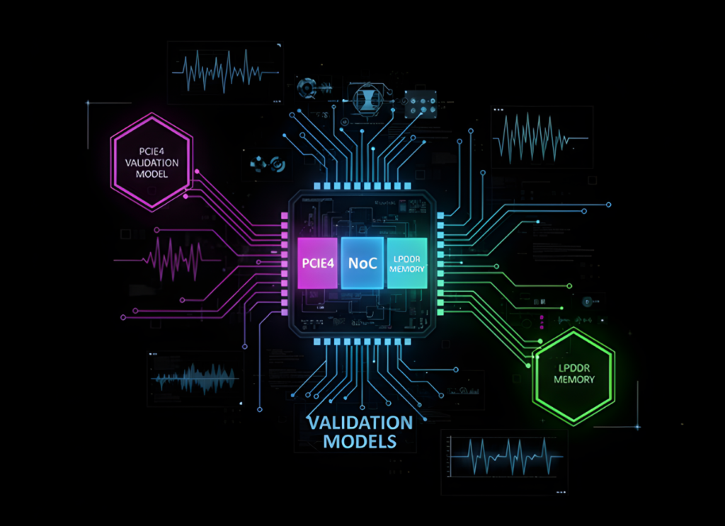 PCIe4 / NoC / LPDDR4/5 Veloce Model Validation