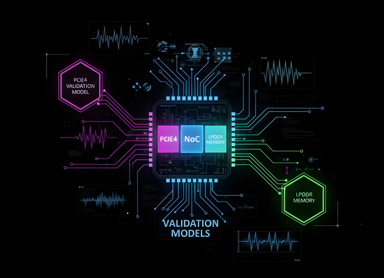 PCIe4 / NoC / LPDDR4/5 Veloce Model Validation